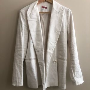Nordstrom White Linen Blazer